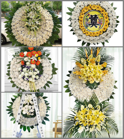广东梅州市大埔县茶阳镇迪麻村花圈速递
